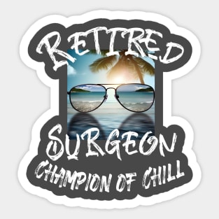 Retired Surgeon Sticker